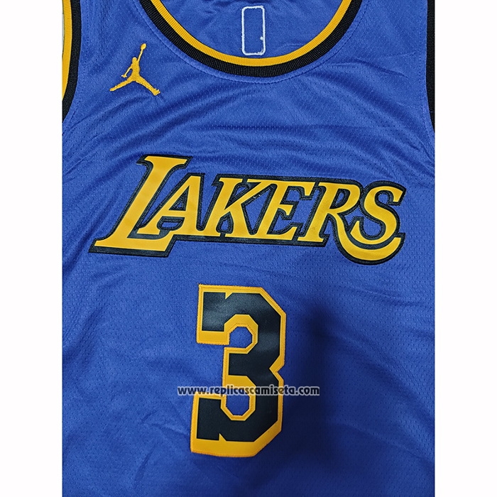Camiseta Los Angeles Lakers Anthony Davis #3 Statement 2022-23 Violeta
